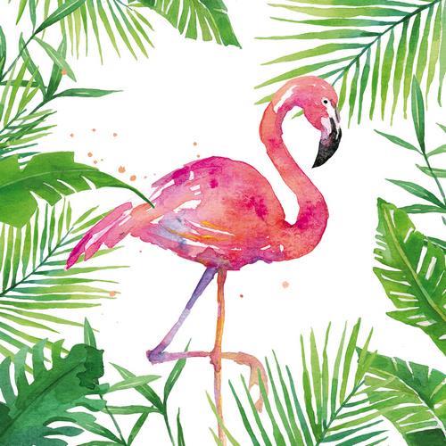 20 Servietten "Flamingo" 33cm - Party im Karton