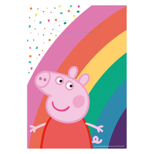 8 Papiertüten "Peppa Wutz" - Party im Karton