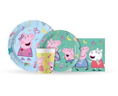 8 Pappbecher "Peppa Wutz" - 200ml - Party im Karton