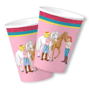 8 Partybecher "Bibi und Tina" - 200ml - Party im Karton