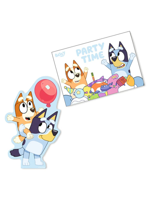 Einladung "Bluey" - 8 Stück - Party im Karton
