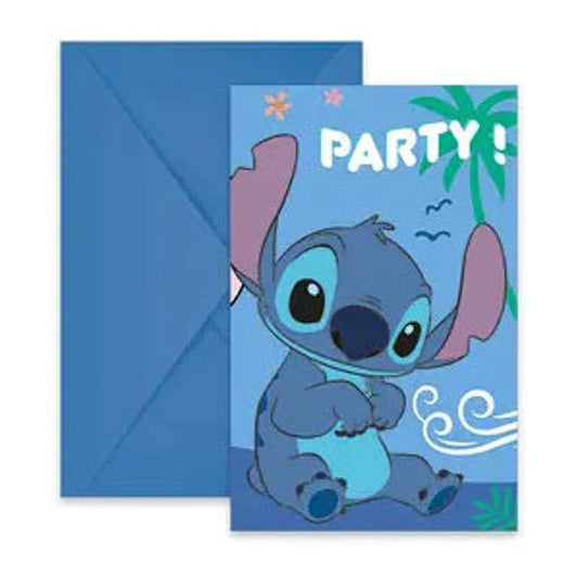 Einladung "Stitch" - 6 Stück - Party im Karton