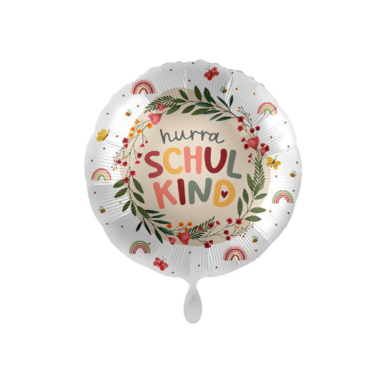 Folienballon Einschulung "Schulkind" 43cm - Party im Karton