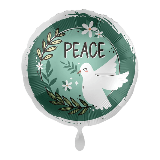 Folienballon "Peace - Taube" 43cm - Party im Karton
