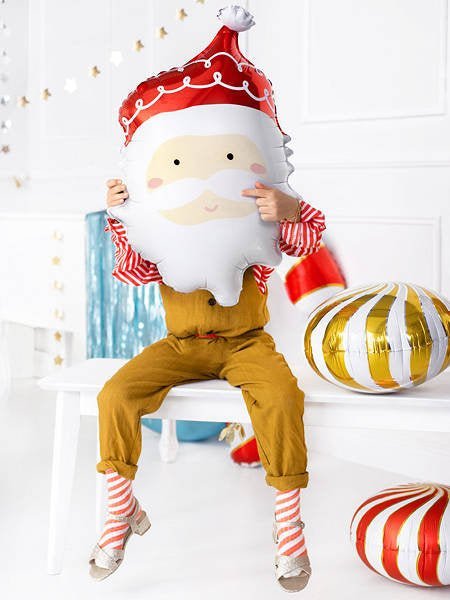 Folienballon "Weihnachtsmann - Weihnachten" 60cm - Party im Karton