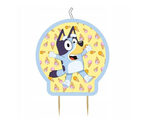 Kuchenkerze "Bluey" - 10x6cm - Party im Karton