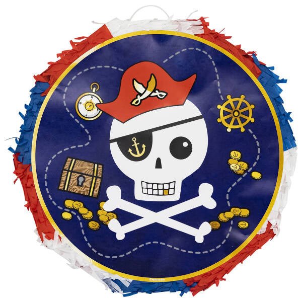 Piraten Piñata "Piratenschatz" - 32cm - Party im Karton