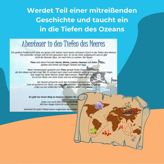 Schatzsuche: Abenteuer in den Tiefen des Meeres - Party im Karton