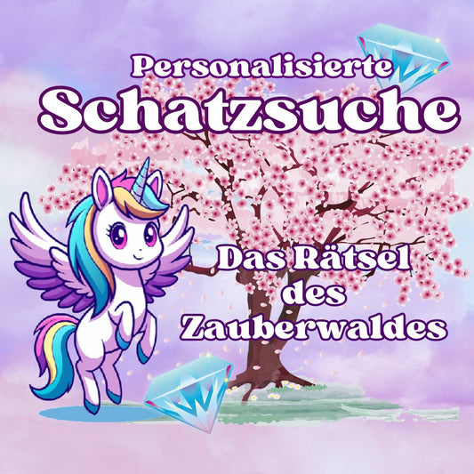 Schatzsuche: Die Einhörner und das Rätsel des Zauberwaldes - Party im Karton