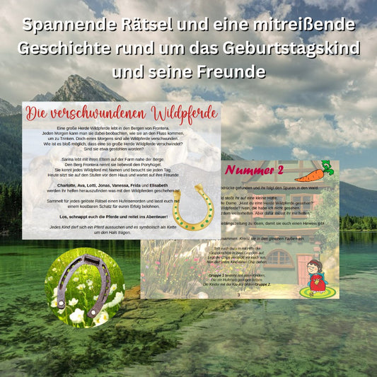 Schatzsuche: Die verschwundenen Wildpferde - Party im Karton