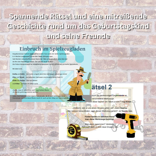 Schatzsuche: Einbruch im Spielzeugladen - Party im Karton