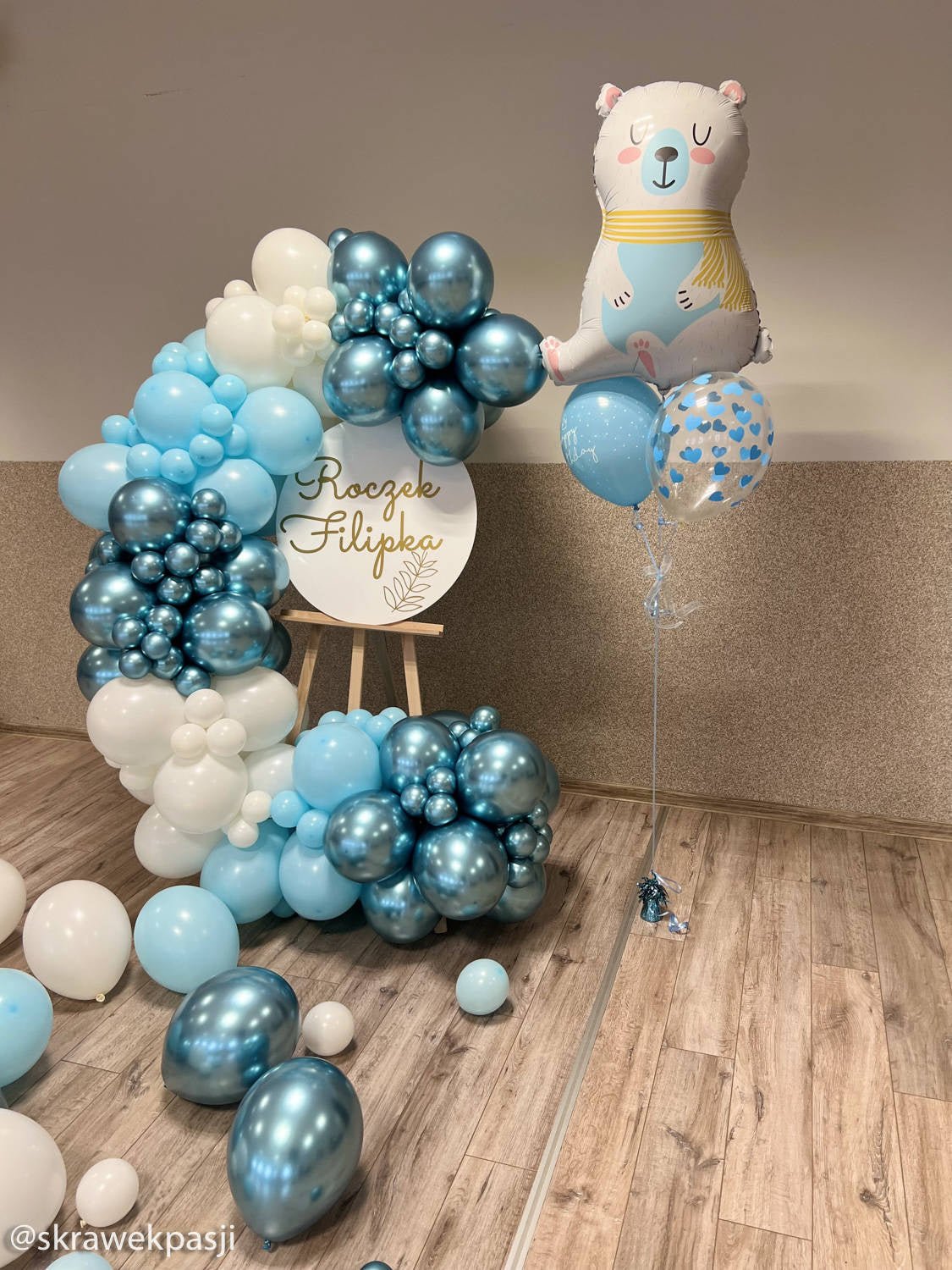 XXL Folienballon "Eisbär" - 74cm - Grabo - Party im Karton