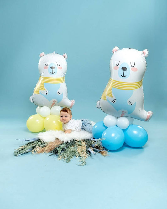 XXL Folienballon "Eisbär" - 74cm - Grabo - Party im Karton