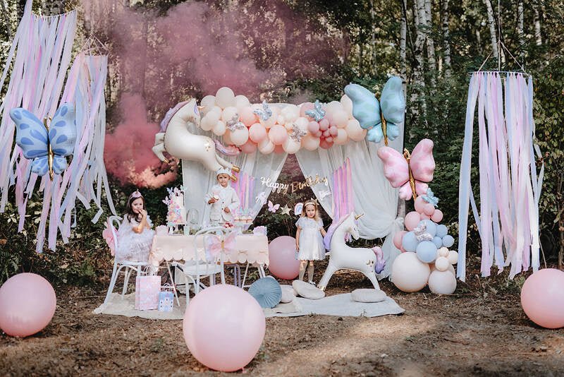 XXL Folienballon "Fliegendes Einhorn" 126x106cm - Party im Karton