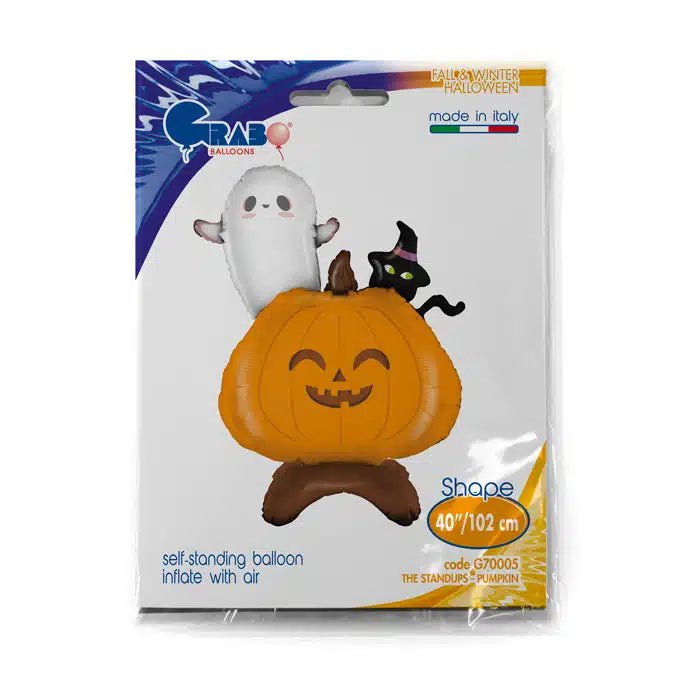 XXL Folienballon - Halloween Kürbis - 102cm - Party im Karton