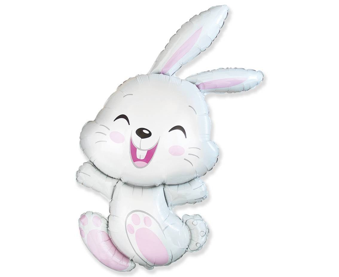 XXL Folienballon "Hase" - 116cm - Flexmetal - Party im Karton