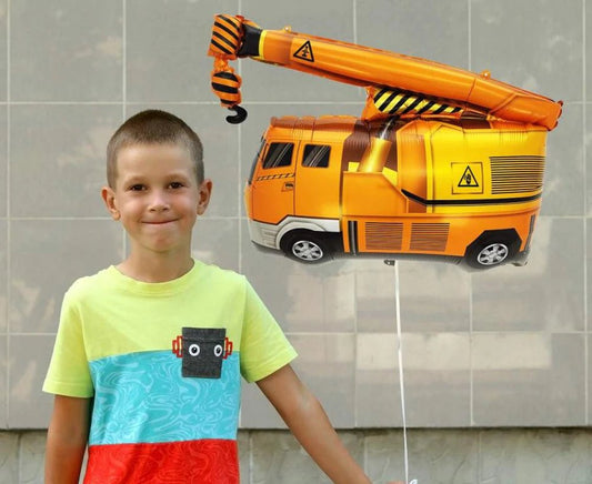 XXL Folienballon "Kranwagen" - 65cm - Party im Karton