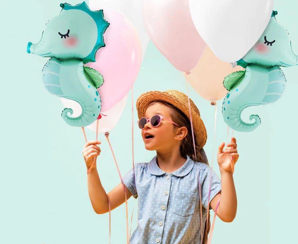 XXL Folienballon "Seepferdchen" 73cm - Party im Karton