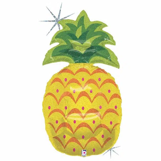 XXL Folienballon "Sparkling Ananas" - 94cm - Party im Karton
