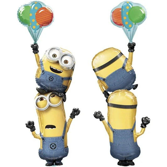 XXL Mega Standing Folienballon "Minions" 78x190cm - Anagram - Party im Karton