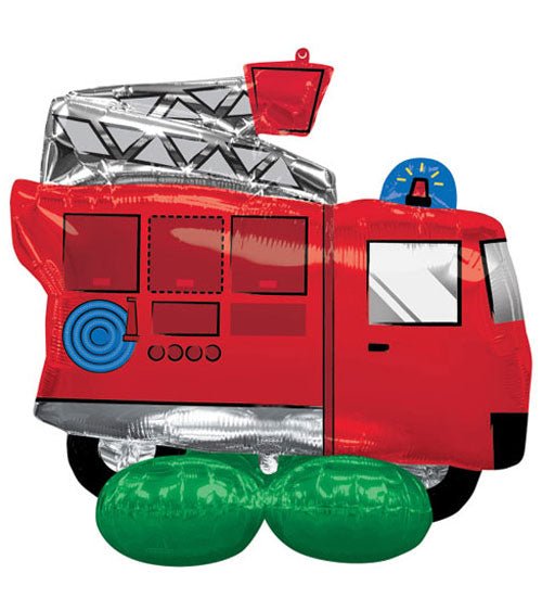 XXL Standing Balloon "Feuerwehr" - 106cm - Party im Karton