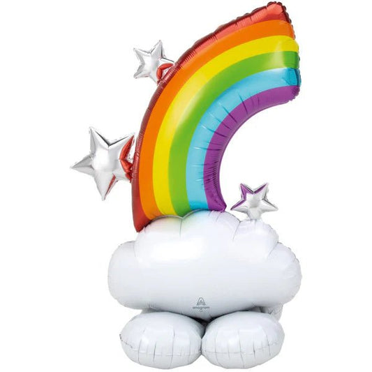 XXL Standing Balloon "Regenbogen" 132cm - Party im Karton