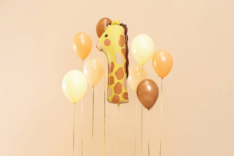 XXL Zahlenballon "Giraffe 1" - 90cm - Party im Karton