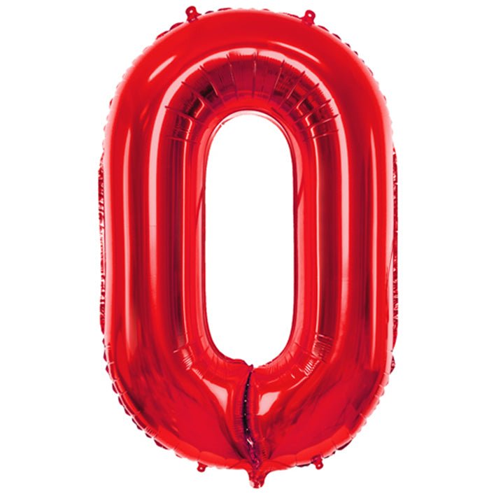 XXL Zahlenballon Rot - Party im Karton