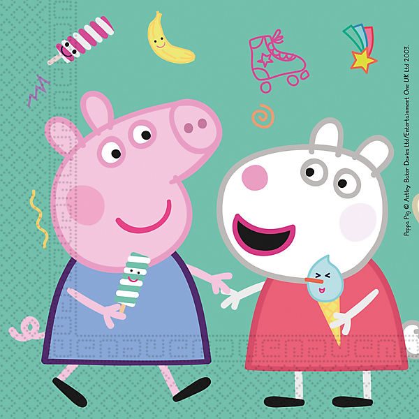 20 Servietten "Peppa Wutz" 33cm