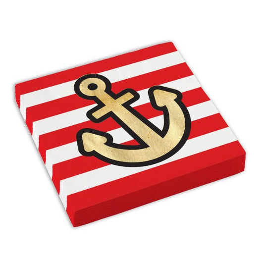 16 Servietten "Piraten" 33cm - Party im Karton