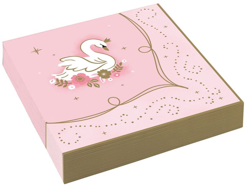 16 Servietten - Prinzessin für einen Tag - 33cm - Party im Karton
