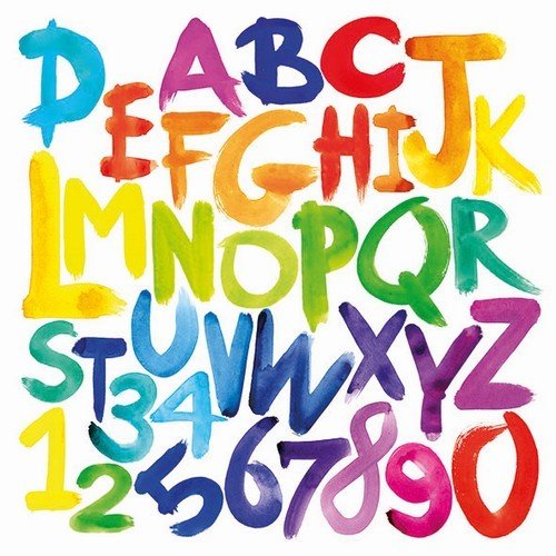 20 Servietten "ABC" 33cm - Party im Karton