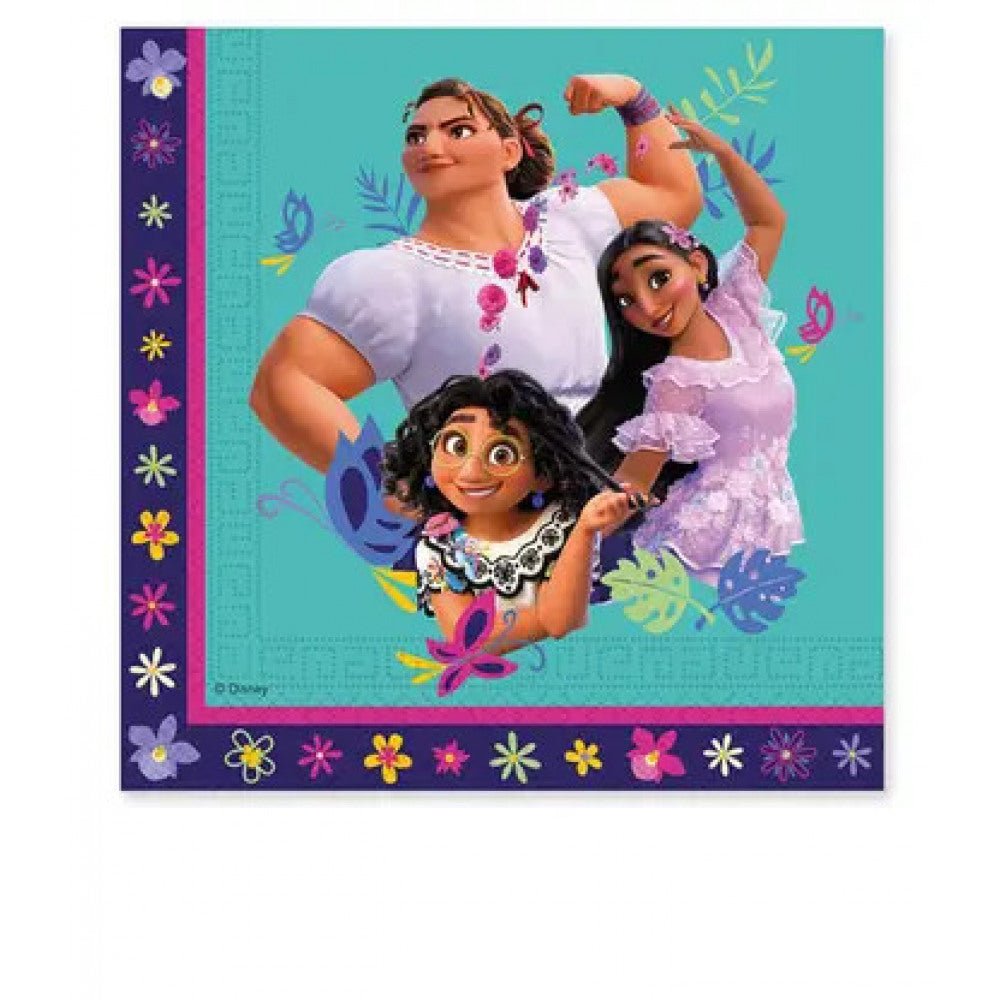 20 Servietten "Encanto" - 33cm - Party im Karton