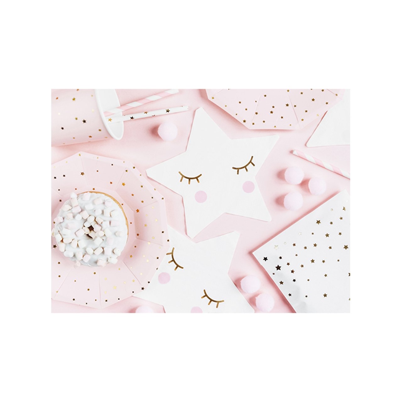 20 Servietten "Stern" 16cm - Party im Karton