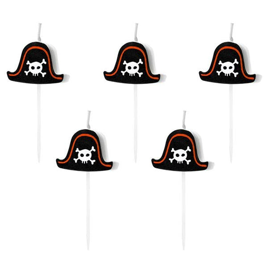 5 Tortenkerzen "Pirat" - Party im Karton