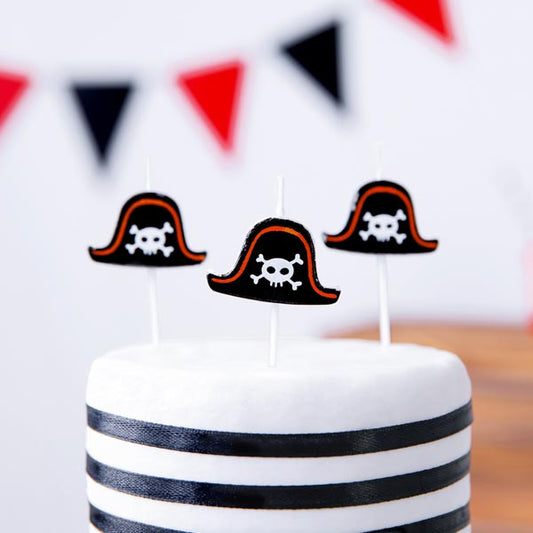 5 Tortenkerzen "Pirat" - Party im Karton