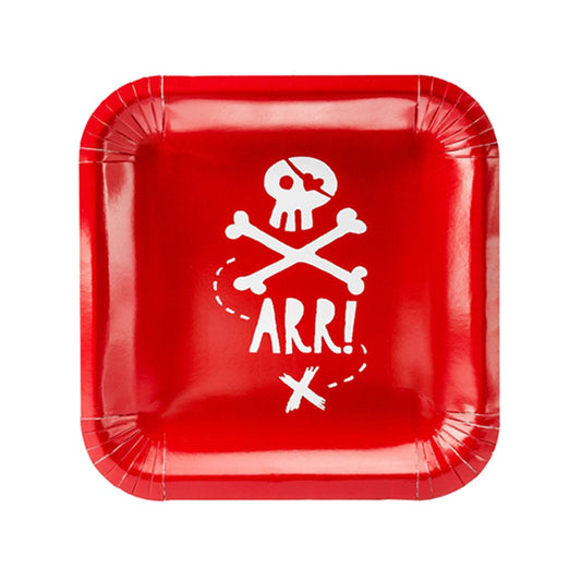 6 Pappteller "Pirat" - 20cm - Party im Karton