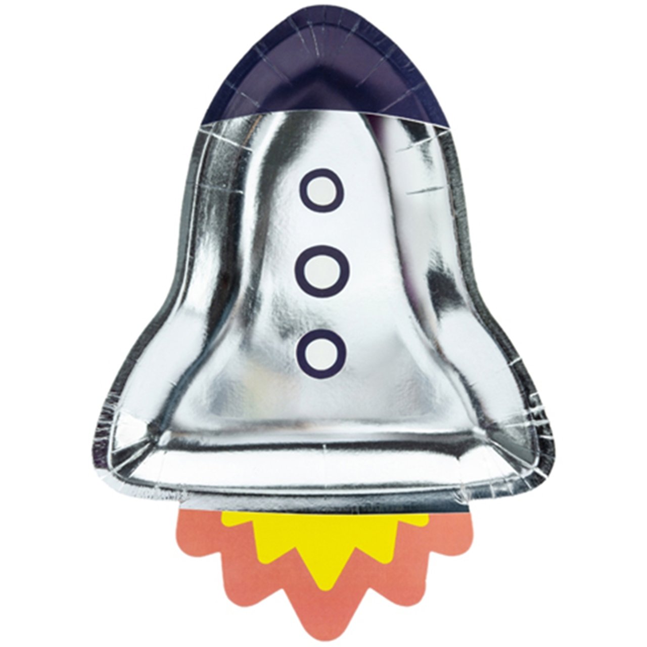 6 Pappteller "Rakete" - 29cm - Party im Karton