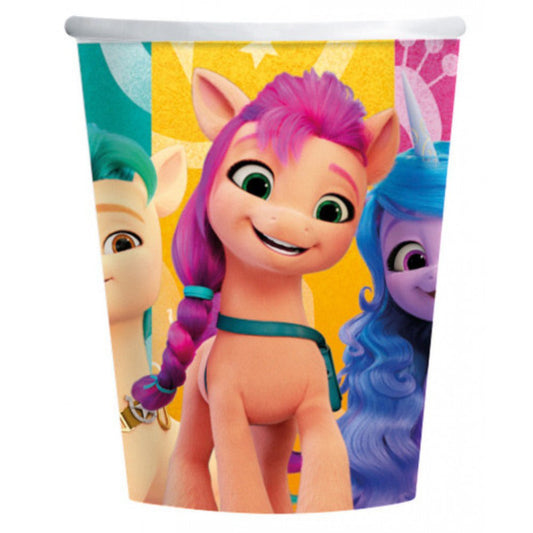 8 Pappbecher "My little Pony" - 250ml - Party im Karton