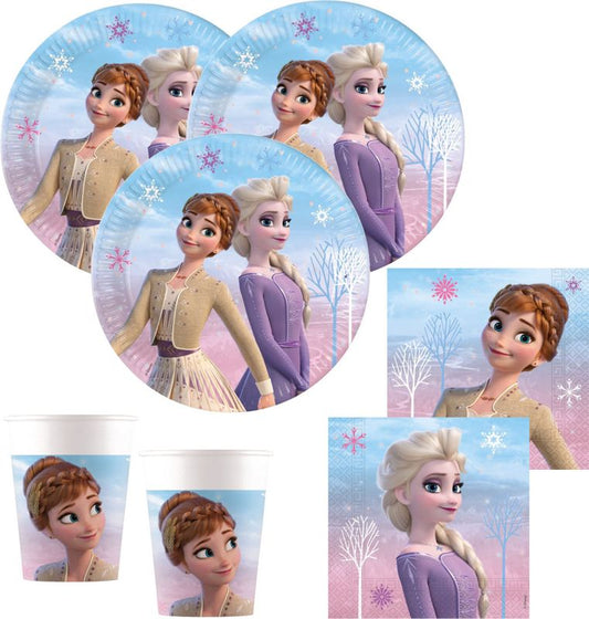 8 Partyteller "Frozen" - Ø 19,5cm - Party im Karton