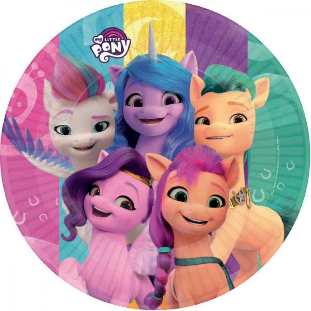 8 Partyteller "My little Pony" - 23cm - Party im Karton