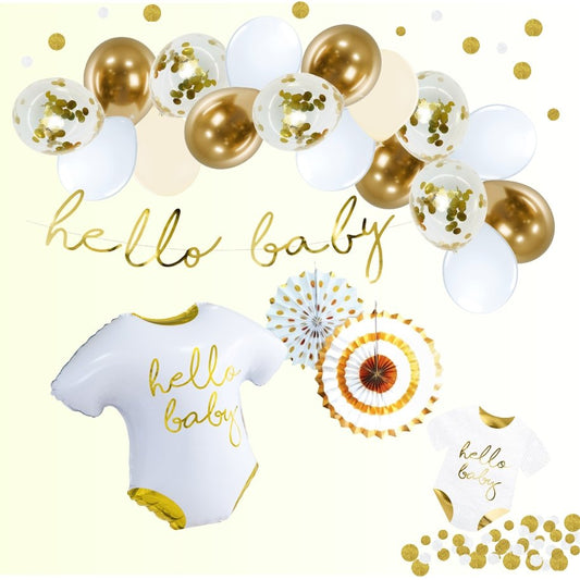 Babyparty "Hello Baby" 45-teilig - Party im Karton