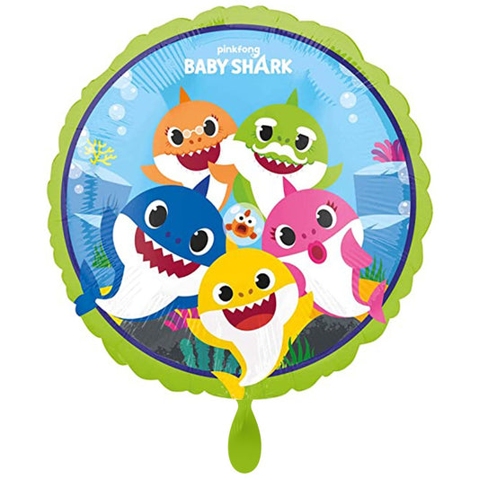 Folienballon "Baby Hai - Baby Shark" 43cm - Party im Karton