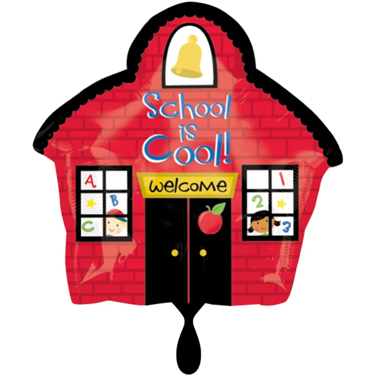 Folienballon Einschulung "School is cool" 50cm - Party im Karton