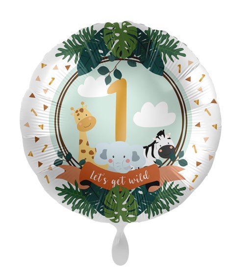 Folienballon "Let´s get wild" 43cm - Party im Karton