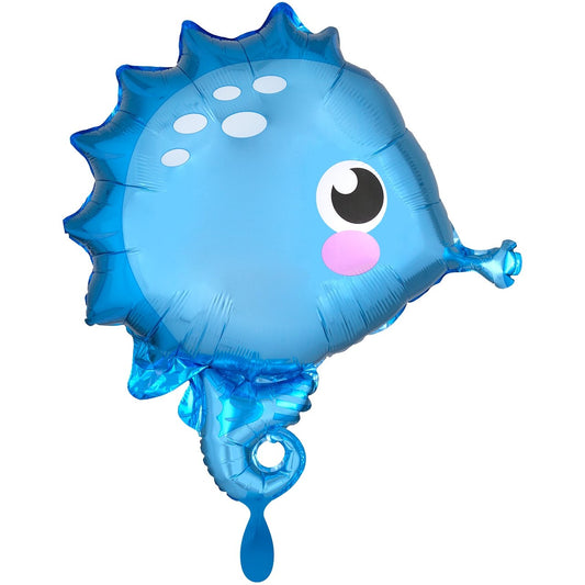 Folienballon "Seepferdchen" 50cm - Party im Karton