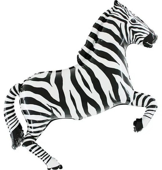 Folienballon "Zebra" 91cm - Party im Karton