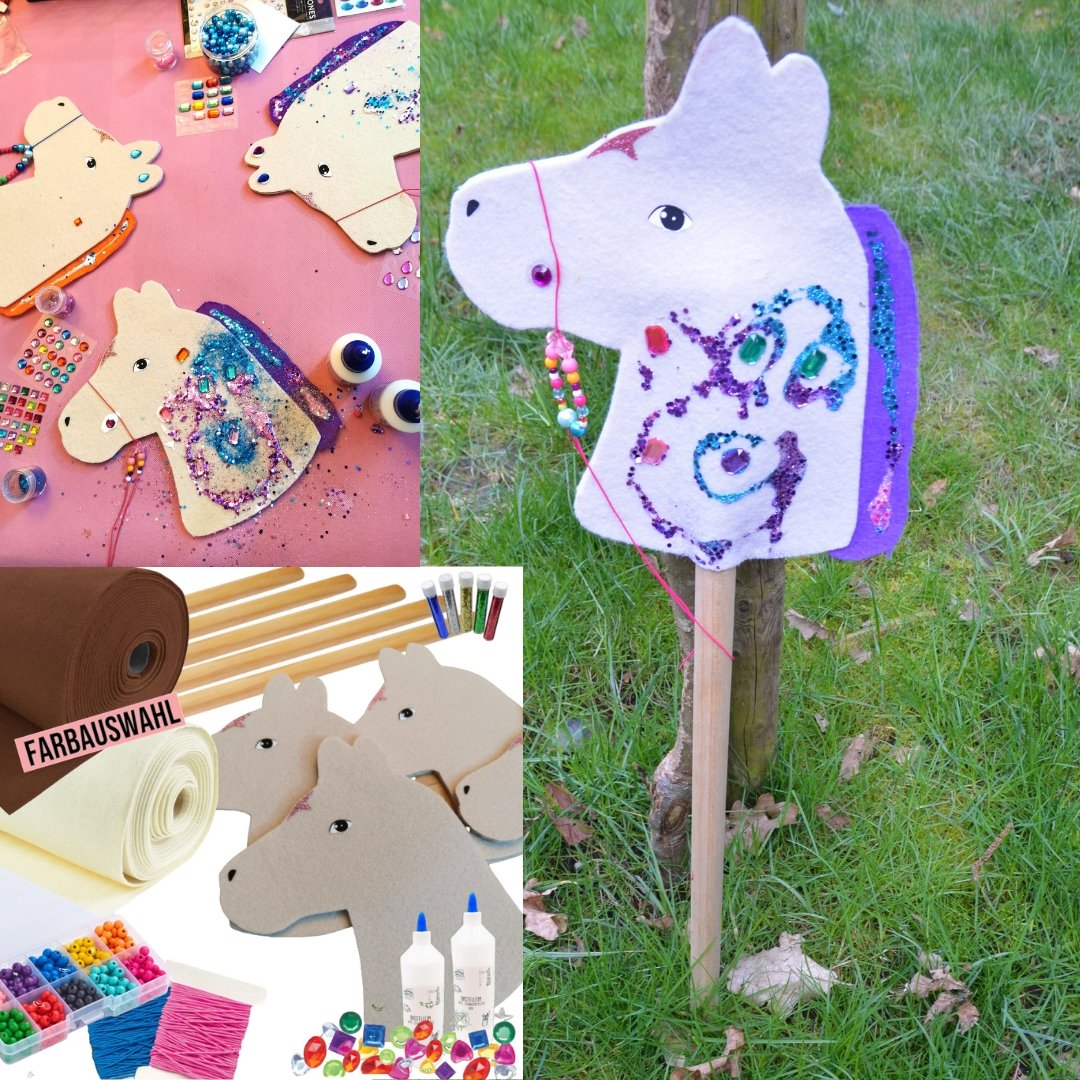 Kreativkarton "Steckenpferde gestalten" - Party im Karton