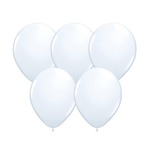 Miniballon Weiß - 10 Stück - 13cm - Party im Karton