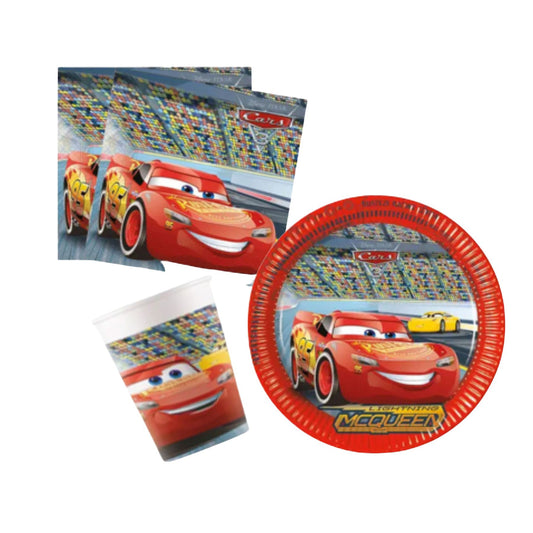 Partygeschirr "Cars" - 36 Teile - Party im Karton